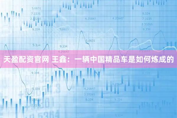天盈配资官网 王鑫：一辆中国精品车是如何炼成的